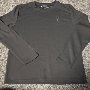 Spyder Men's Charcoal Long Sleeve Tee